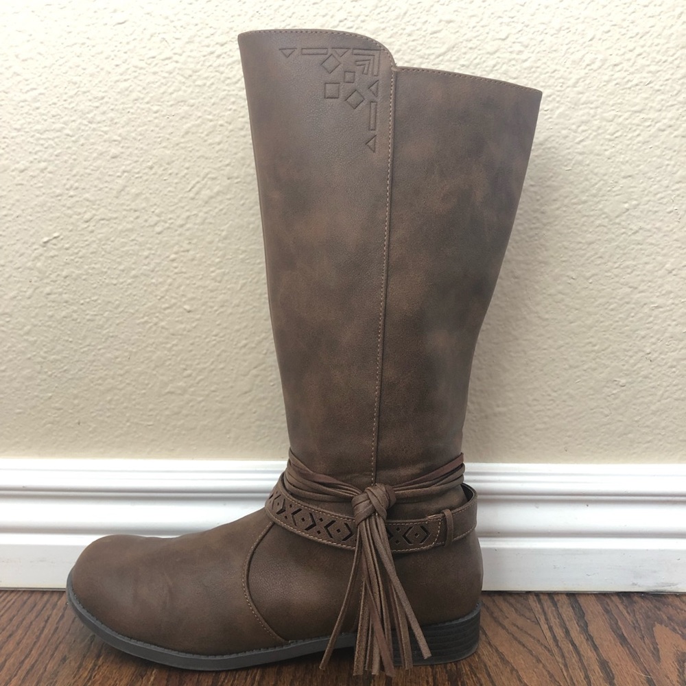 Justice Tall Brown Boots - Picture 2 of 3